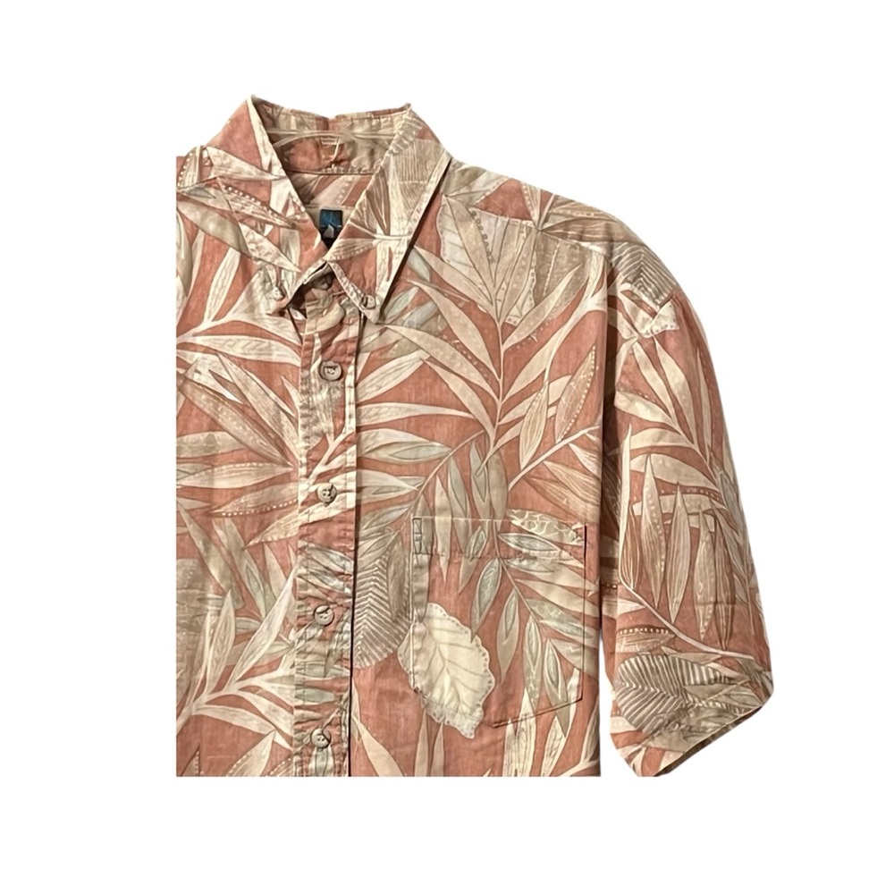 Kahala Hawaiian Islands Reverse Motif Pastel & Bold 100% Cotton Shirt - Picture 7 of 14